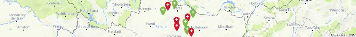 Kartenansicht für Apotheken-Notdienste in der Nähe von Horn (Niederösterreich)